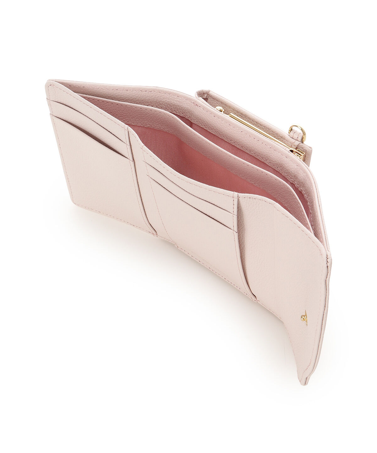 Samantha Thavasa Petit Choice「ラメフラワービジュー 折財布」|財布|