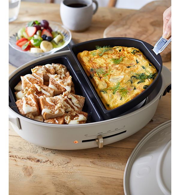 BRUNO「オーバルホットプレート用ハーフプレート」|食器・キッチングッズ|