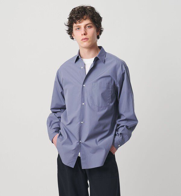 UNITED ARROWS「カリビアーナミルズ ポプリン レギュラーカラーシャツ」|シャツ・ブラウス|LILAC