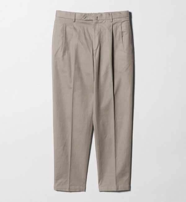 UNITED ARROWS「ツイル カルゼ ２プリーツ キャロット パンツ」|チノ|