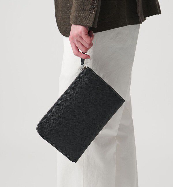 UNITED ARROWS「レザー クラッチバッグ」|クラッチバッグ|