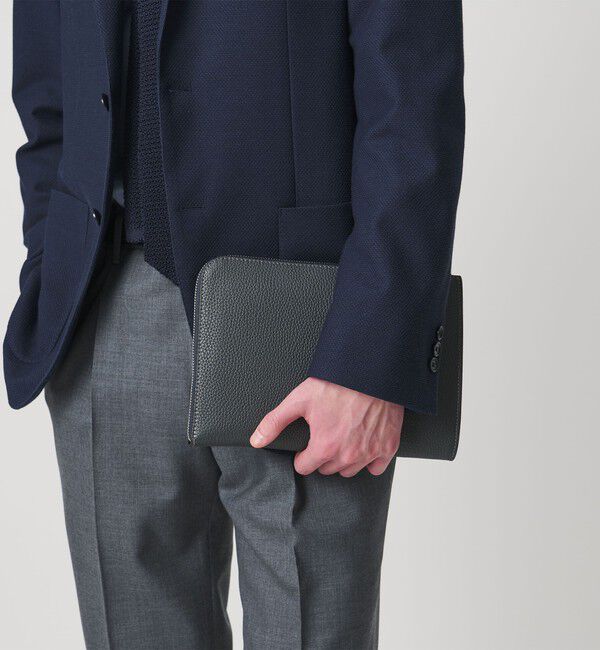 UNITED ARROWS「レザー クラッチバッグ」|クラッチバッグ|