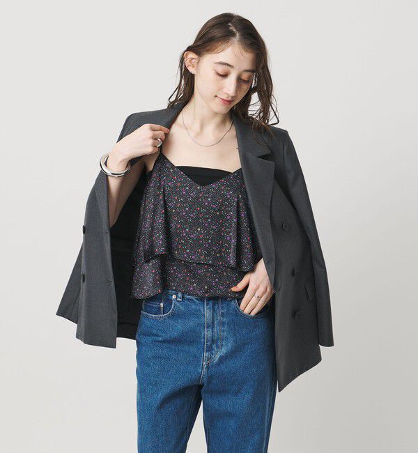 UNITED ARROWS「＜TICCA＞2WAY プリント キャミソール」|Tシャツ・カットソー|NAVY