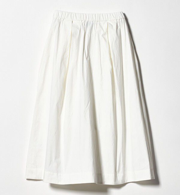 UNITED ARROWS「ボリューム タック スカート WHITE ‐ウォッシャブル‐」|スカート|