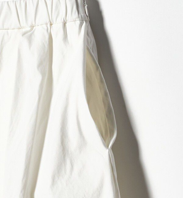 UNITED ARROWS「ボリューム タック スカート WHITE ‐ウォッシャブル‐」|スカート|