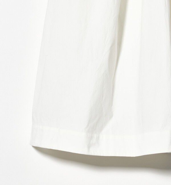 UNITED ARROWS「ボリューム タック スカート WHITE ‐ウォッシャブル‐」|スカート|