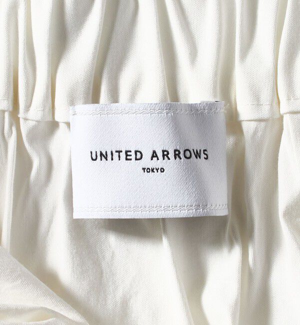 UNITED ARROWS「ボリューム タック スカート WHITE ‐ウォッシャブル‐」|スカート|