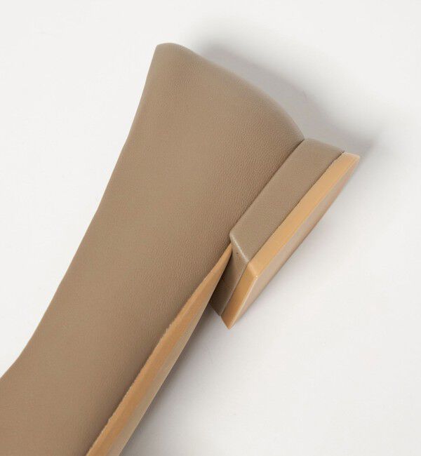 UNITED ARROWS green label relaxing「クッショニーシューズ スクエアトゥ メタルチップ / フラットシューズ」|パンプス|