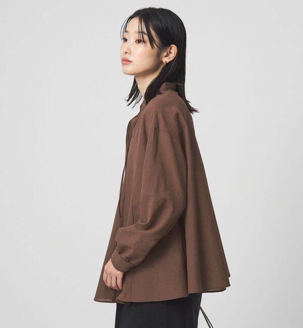 UNITED ARROWS green label relaxing「［size SHORTあり］ミルフィーユ フレア ブラウス」|シャツ・ブラウス|