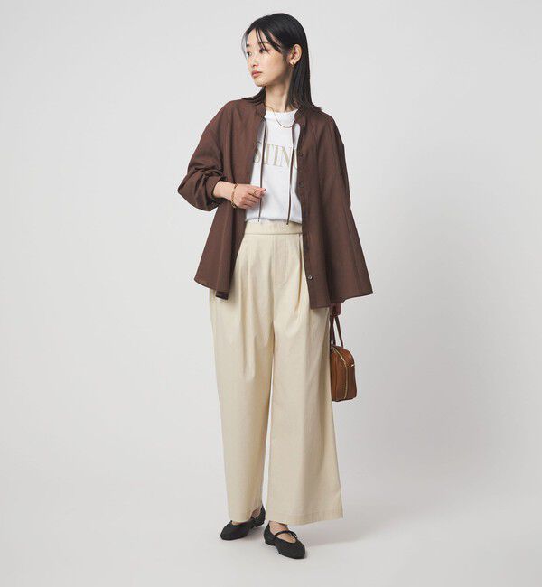 UNITED ARROWS green label relaxing「［size SHORTあり］ミルフィーユ フレア ブラウス」|シャツ・ブラウス|