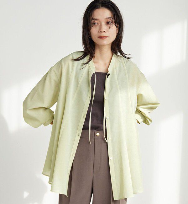 UNITED ARROWS green label relaxing「［size SHORTあり］ミルフィーユ フレア ブラウス」|シャツ・ブラウス|