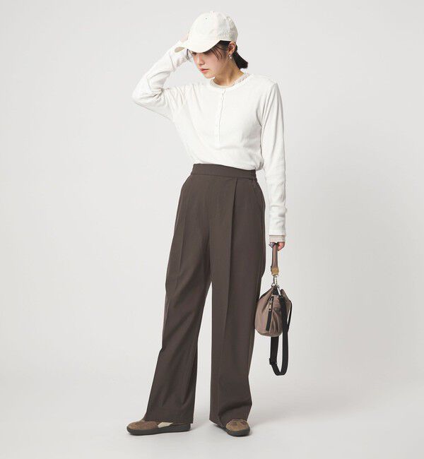 UNITED ARROWS green label relaxing「【WEB限定】＜at ease＞オルマイ ワイド パンツ ウォッシャブル ストレッチ UVカット」|その他|