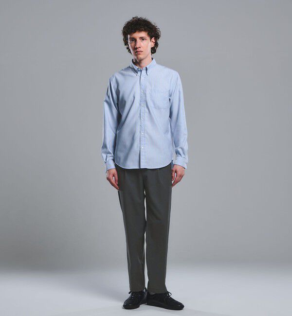 UNITED ARROWS green label relaxing「DICROS ポリエステル ツイル 1プリーツ W2 ユーティリティパンツ -ストレッチ・撥水-」|チノ|