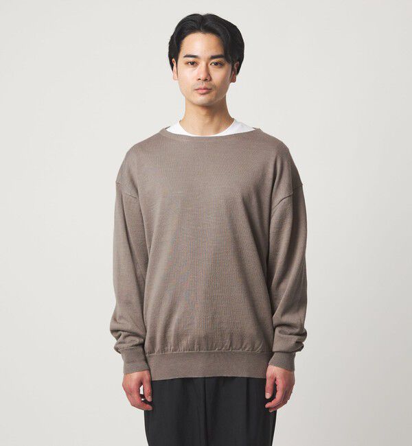 UNITED ARROWS green label relaxing「FINE BASIC ラミー ボートネック ニット」|ニット・セーター|