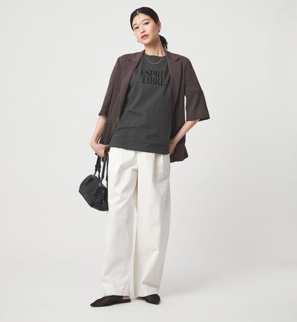 UNITED ARROWS green label relaxing「【WEB限定】＜at ease＞フロッキープリント カットソー」|Tシャツ・カットソー|