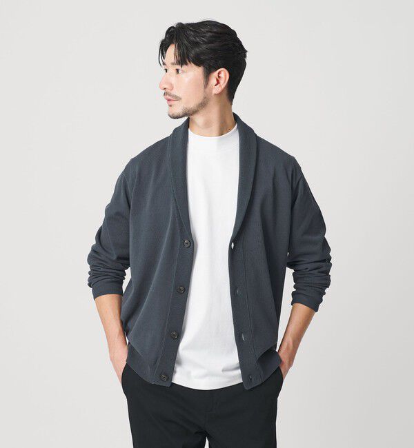 BEAUTY&YOUTH UNITED ARROWS「【WEB限定 WARDROBE SMART】KOUKIN ショールカラー カーディガン【抗菌・防臭】」|カーディガン|