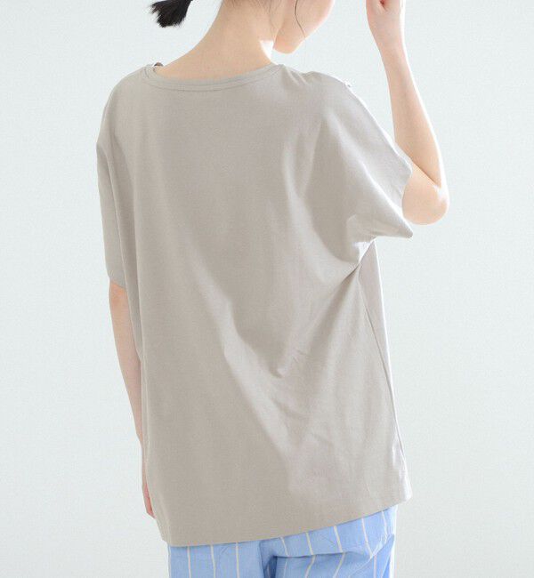 Demi-Luxe BEAMS 「ATON / スビンコットン キャップスリーブ Tシャツ」|Tシャツ・カットソー|