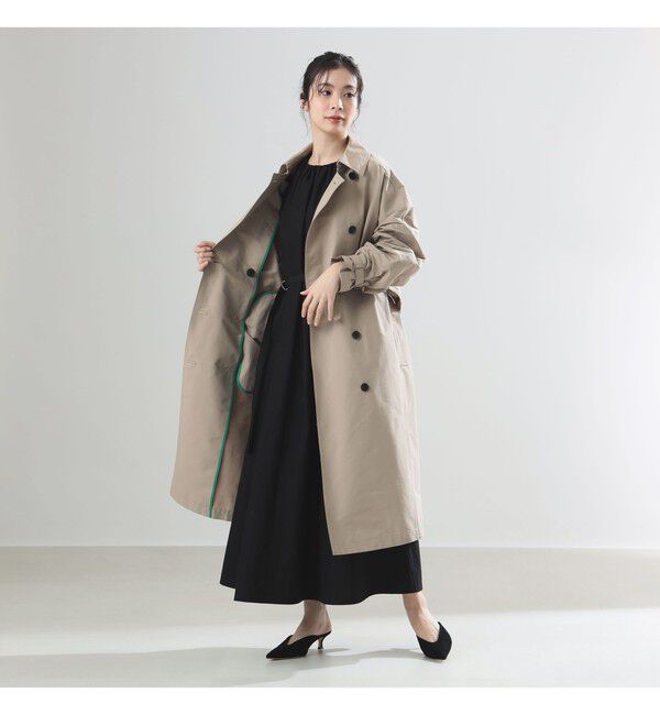 Demi-Luxe BEAMS 「AK+1 / ドルマンスリーブ風 トレンチコート」|ダッフルコート|
