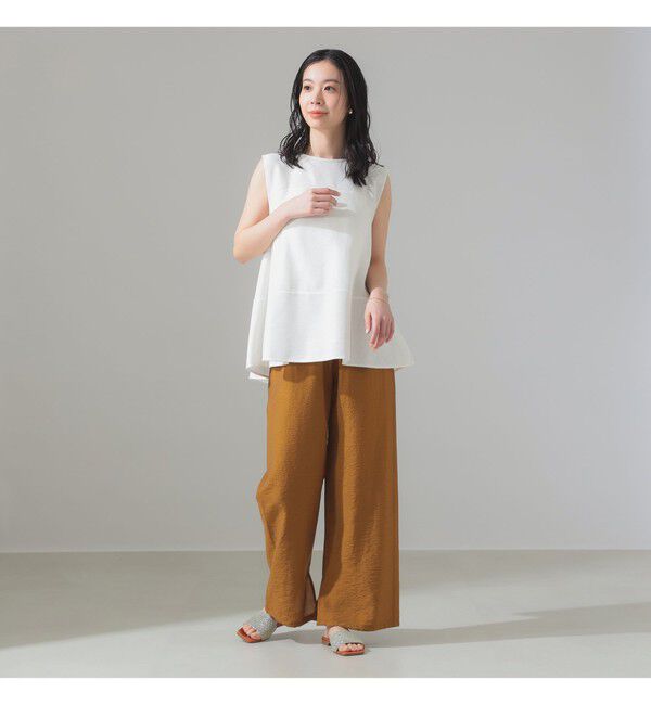 Demi-Luxe BEAMS 「ラッセルメッシュ ノースリーブ プルオーバー」|Tシャツ・カットソー|