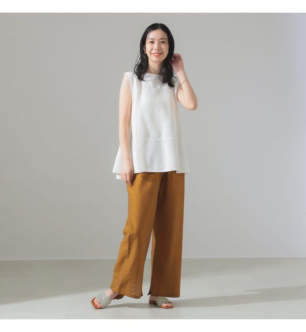 Demi-Luxe BEAMS 「ラッセルメッシュ ノースリーブ プルオーバー」|Tシャツ・カットソー|