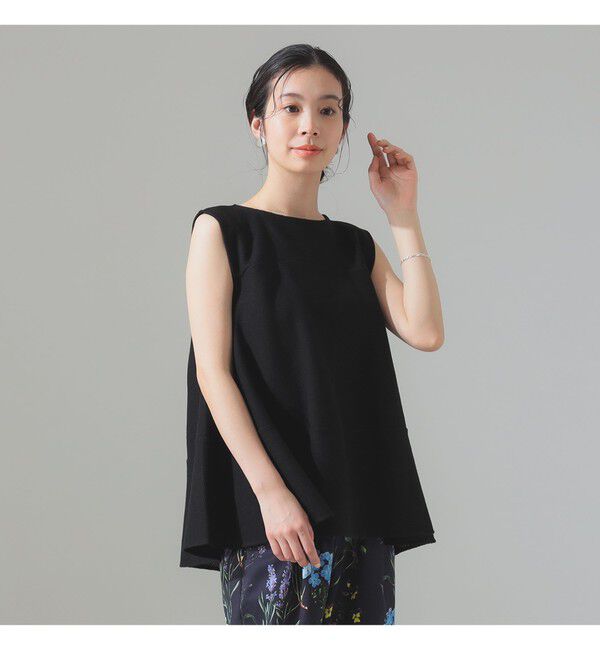 Demi-Luxe BEAMS 「ラッセルメッシュ ノースリーブ プルオーバー」|Tシャツ・カットソー|