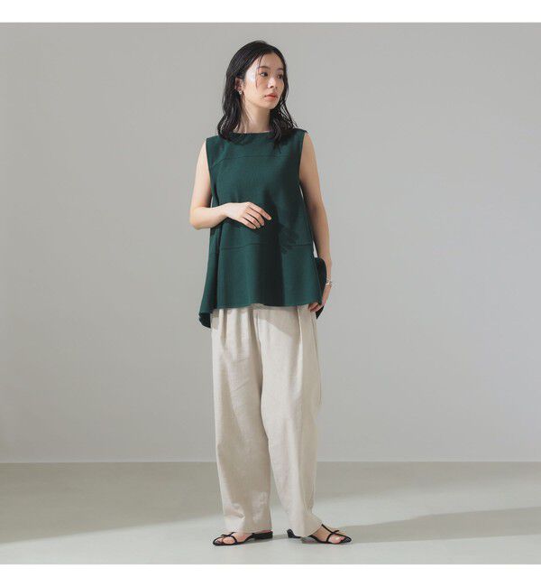 Demi-Luxe BEAMS 「ラッセルメッシュ ノースリーブ プルオーバー」|Tシャツ・カットソー|