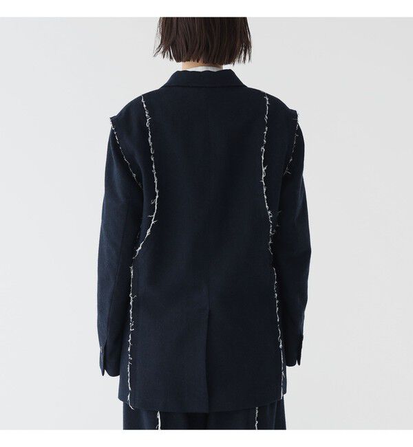 BEAMSBOY「リサイクルウール カットオフ ジャケット」|テーラードジャケット|