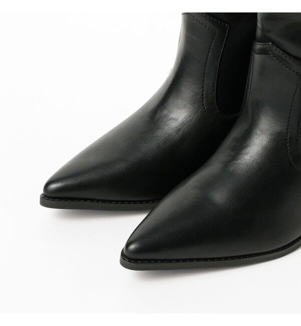 Ray BEAMS 「レースアップ ウエスタン ブーツ」|ロングブーツ|