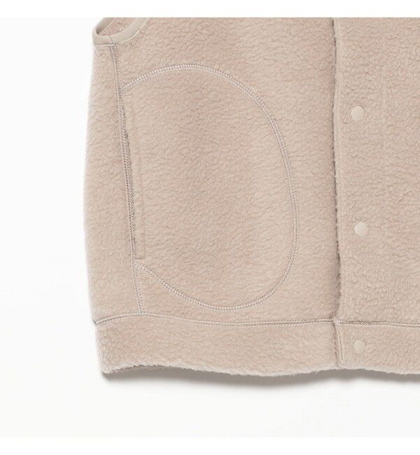 Ray BEAMS 「DANTON / DOUBLE FACE BOA STAND COLLAR」|ベスト・ジレ|