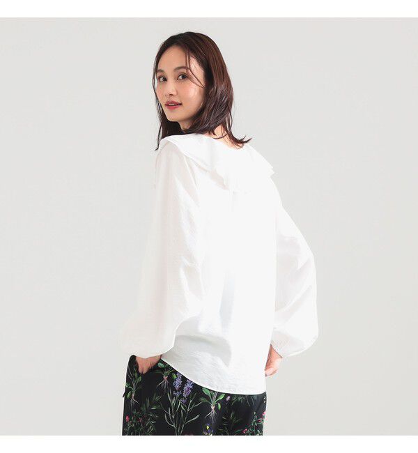 Demi-Luxe BEAMS 「ラッフル ボリューム ブラウス」|シャツ・ブラウス|