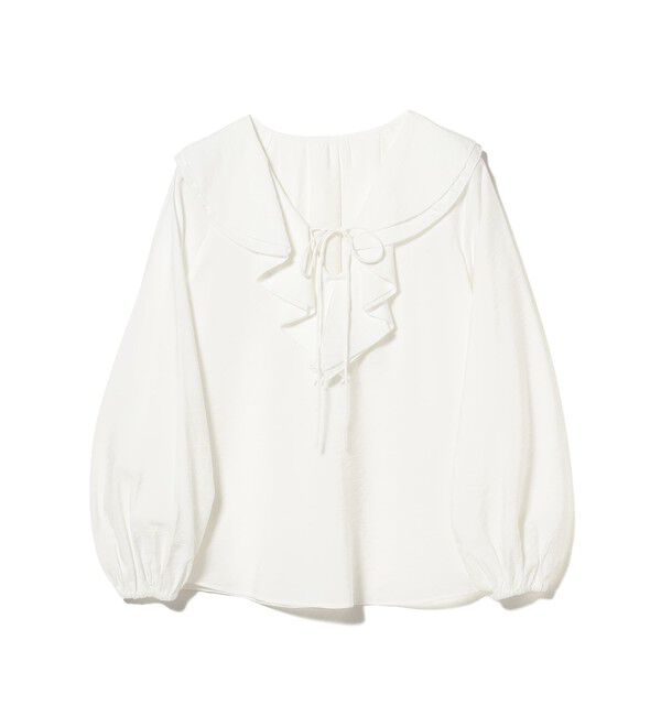 Demi-Luxe BEAMS 「ラッフル ボリューム ブラウス」|シャツ・ブラウス|