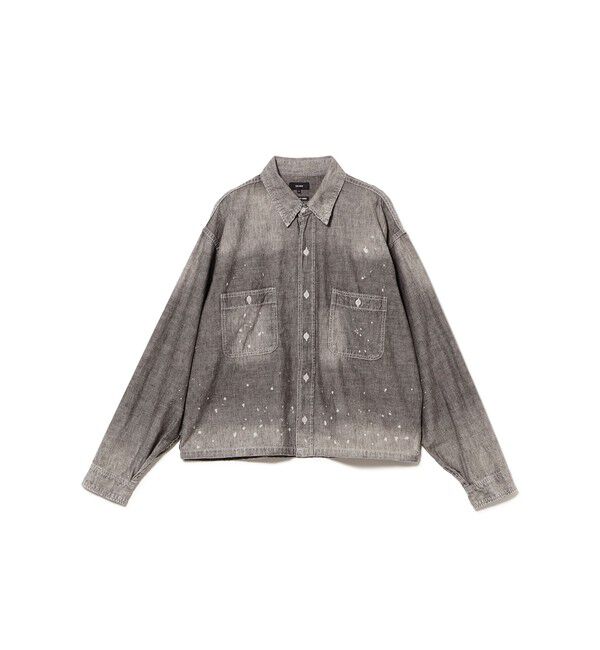 BEAMS「Damage Chambray Shirt」|シャツ・ブラウス|