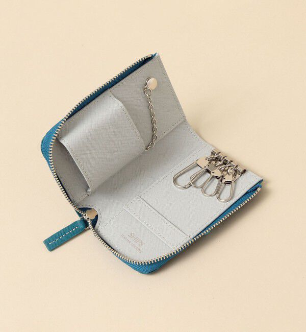 SHIPS「【WEB限定】SHIPS: 【SAFFIANO LEATHER】 2トーン キーケース」|その他|