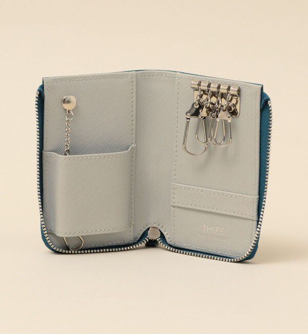 SHIPS「【WEB限定】SHIPS: 【SAFFIANO LEATHER】 2トーン キーケース」|その他|