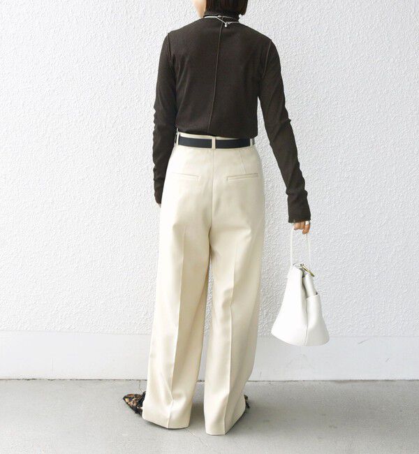 SHIPS for women「〈手洗い可能〉ドライタッチ リブ タートル」|Tシャツ・カットソー|