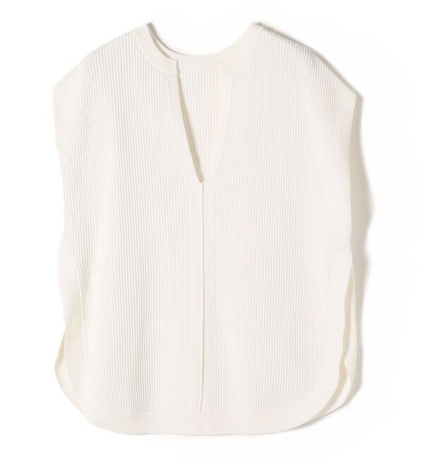SHIPS for women「〈手洗い可能〉裾ラウンドVネックベスト◇」|ベスト・ジレ|