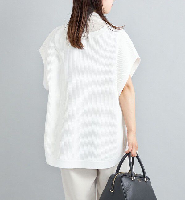 SHIPS for women「〈手洗い可能〉裾ラウンドVネックベスト◇」|ベスト・ジレ|