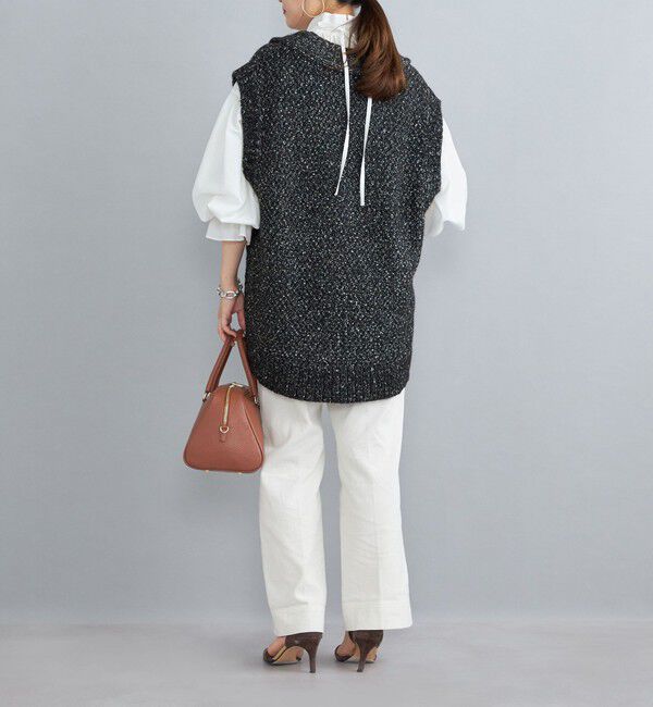 SHIPS for women「〈手洗い可能〉ツイード金ボタンニットベスト◇」|ベスト・ジレ|