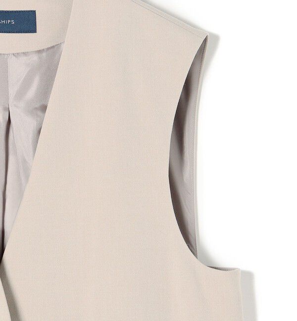 SHIPS for women「ツイルロングジレ◇」|ベスト・ジレ|