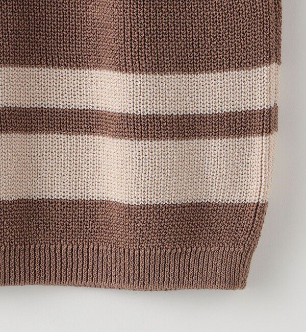 SHIPS KIDS「【SHIPS KIDS別注】ARCH&LINE:155cm / ギマ コットン ベスト」|ベスト・ジレ|