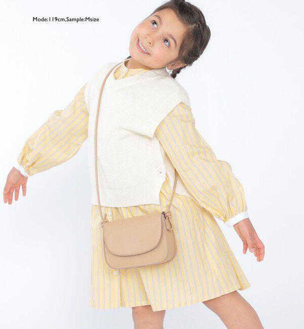 SHIPS KIDS「SHIPS KIDS:100～140cm /〈手洗い可能〉サイド ボタン ニット ベスト」|ベスト・ジレ|