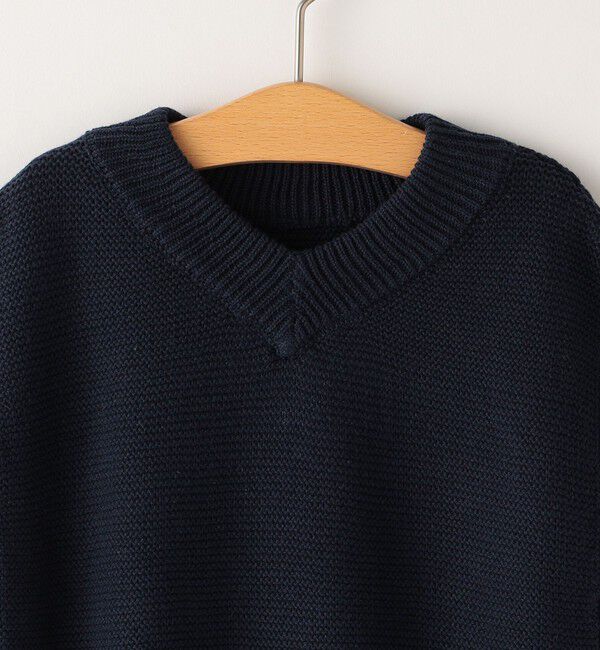 SHIPS KIDS「SHIPS KIDS:100～140cm /〈手洗い可能〉サイド ボタン ニット ベスト」|ベスト・ジレ|