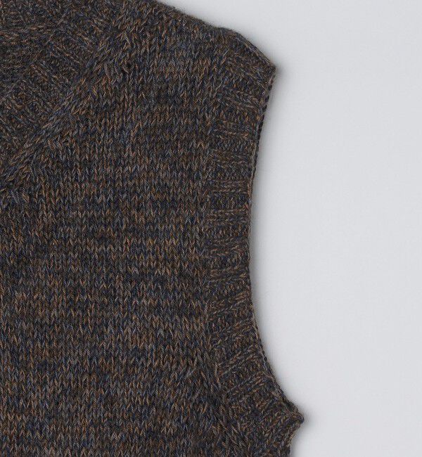SHIPS「【SHIPS別注】knitbrary: アルパカ Vネック ニットベスト」|ベスト・ジレ|