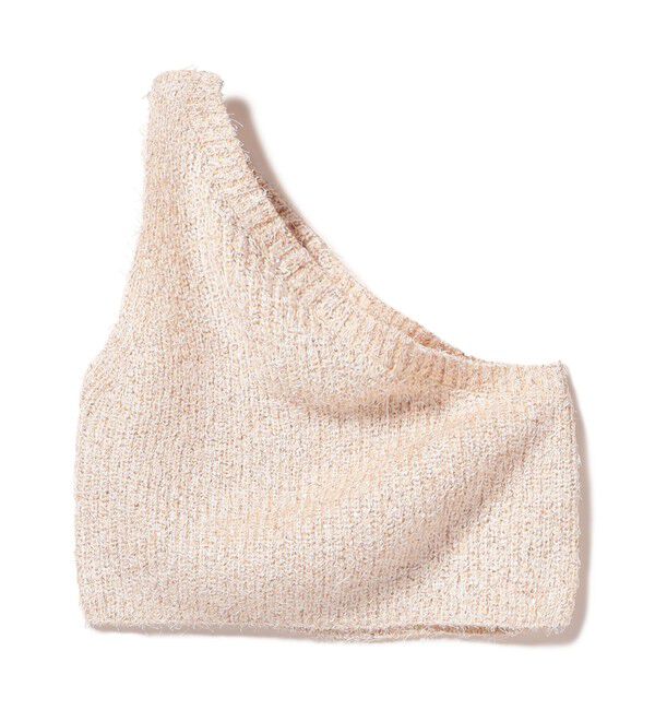 SHIPS for women「〈手洗い可能〉カールヤーン スパンコール ワンショルダー 24SS ◇」|ベスト・ジレ|
