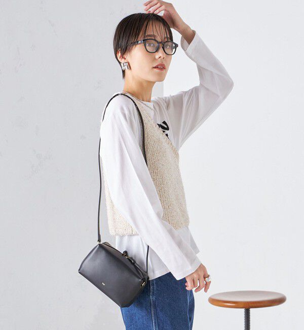 SHIPS for women「〈手洗い可能〉カールヤーン スパンコール ワンショルダー 24SS ◇」|ベスト・ジレ|