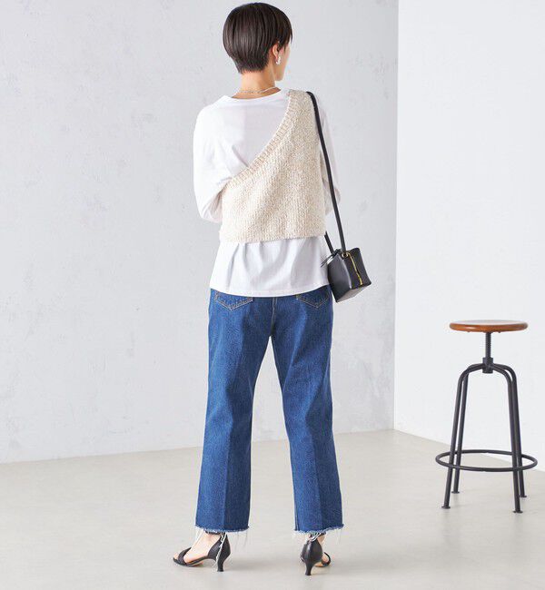 SHIPS for women「〈手洗い可能〉カールヤーン スパンコール ワンショルダー 24SS ◇」|ベスト・ジレ|