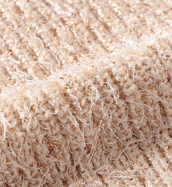 SHIPS for women「〈手洗い可能〉カールヤーン スパンコール ワンショルダー 24SS ◇」|ベスト・ジレ|