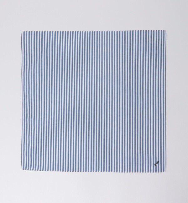 SHIPS「SHIPS: 【柄】オーガニック コットン ハンカチーフ」|ハンカチ|ブルー系