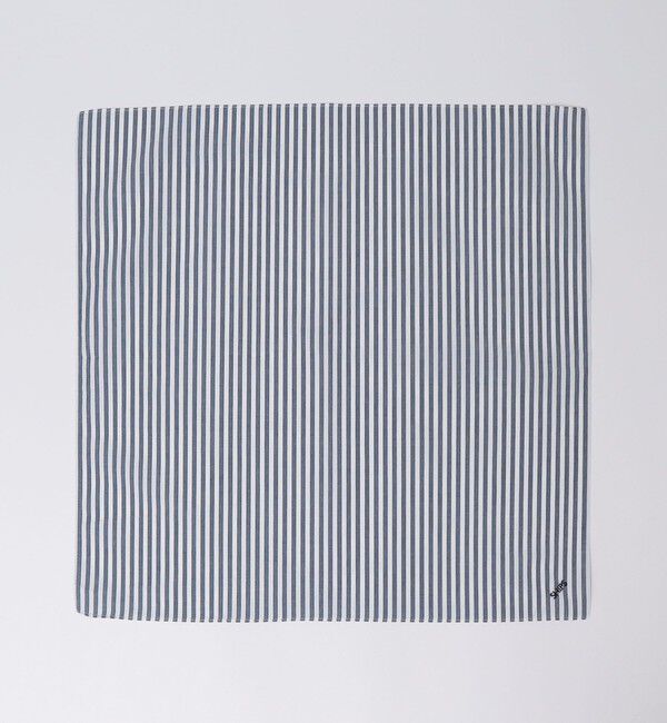 SHIPS「SHIPS: 【柄】オーガニック コットン ハンカチーフ」|ハンカチ|コバルトブルー