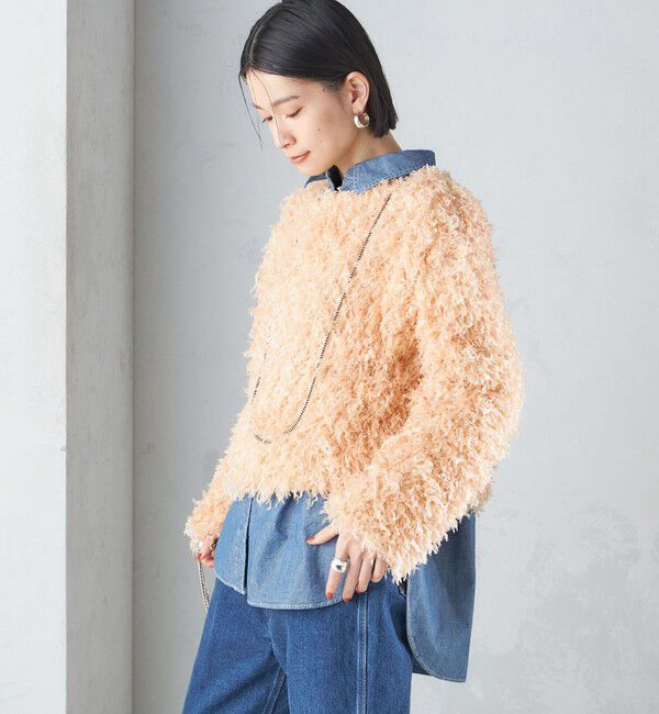 SHIPS for women「〈手洗い可能〉フェザー ヤーン プルオーバー 24SS ◇」|プルオーバー|